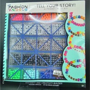 Fashion Angels Alphabet Bead Kit Tell Your Story 800+ Pcs. Bracelet Builder Set